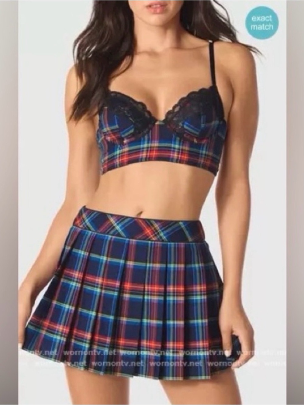 La Senza Unlined Plaid Bra Top - NEW